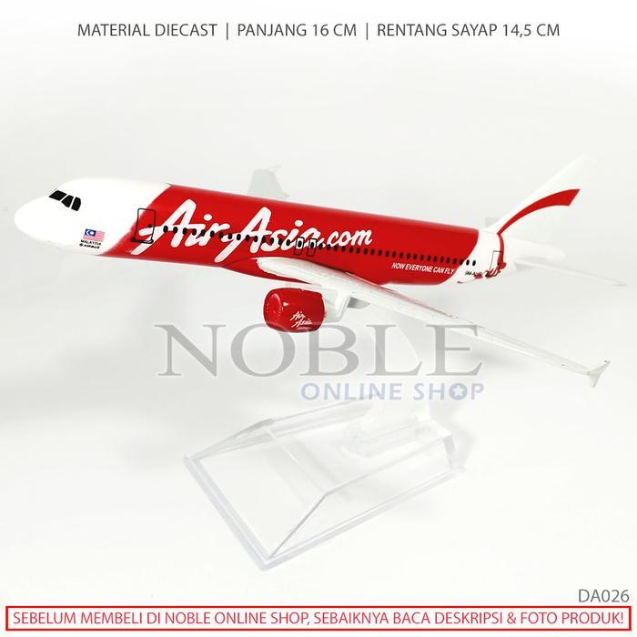 Pesawat Terbang AIR ASIA com 9M-AHR Airplane Diecast Miniatur Toys Replika Miniatur Hobi Koleksi