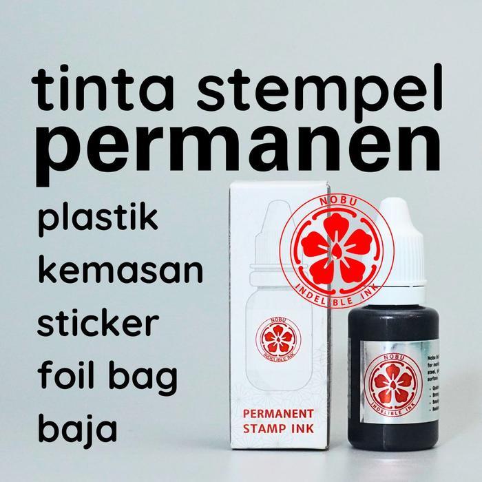 NOBU INK - TINTA STEMPEL PERMANEN KE PLASTIK KEMASAN