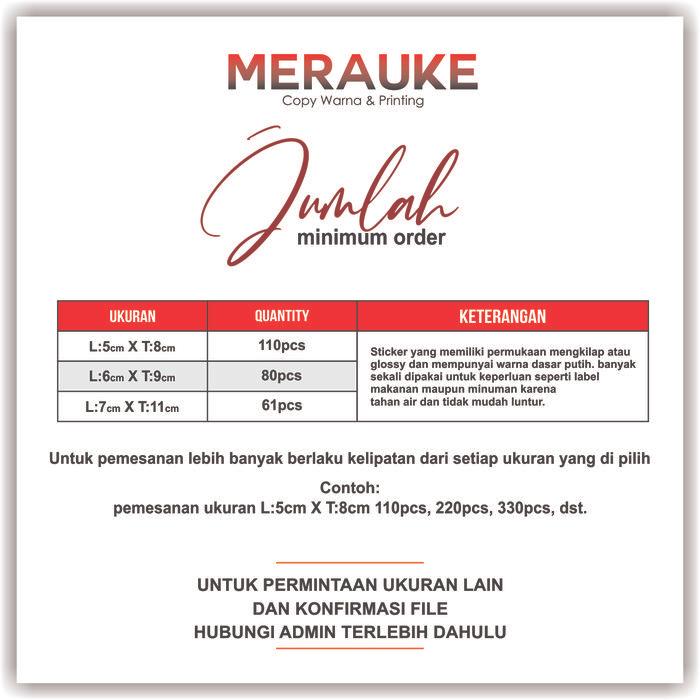 LABEL KEMASAN POUCH / STICKER KEMASAN / STIKER KEMASAN