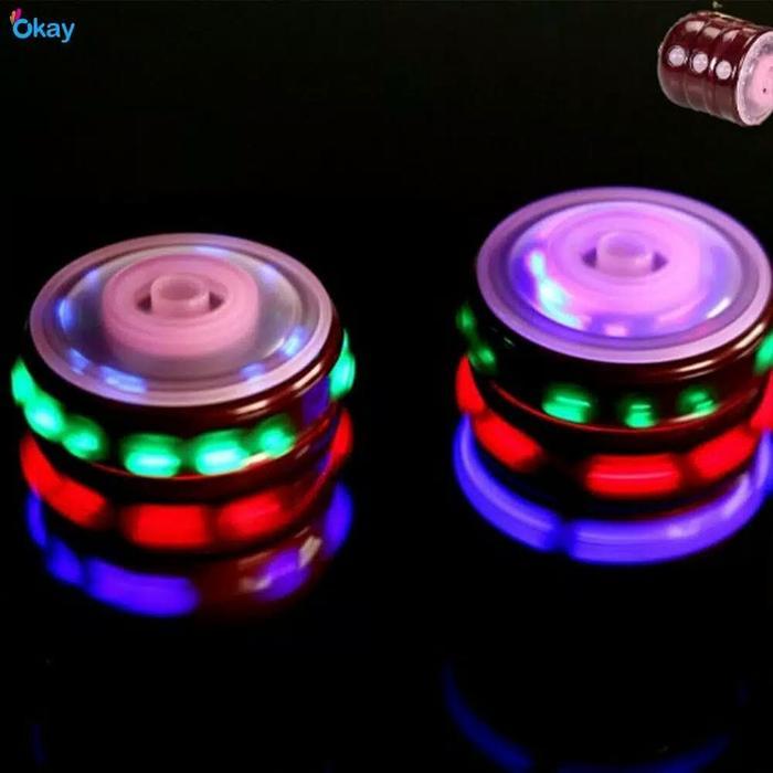 Mainan Gasing + Lagu Gyroscope Lampu Lase Led Untuk Edukasi Anak