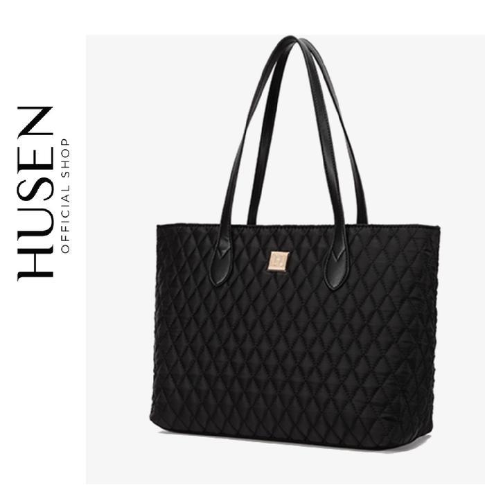 MURAH Tote Bag Wanita HUSEN Tote Bag Kerja Tote Bag Jinjing Shoulder Bag Resleting - Ashley Sophie