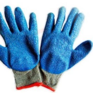 Sarung Tangan Glove Latex Blue Kombinasi Katun Latex Biru