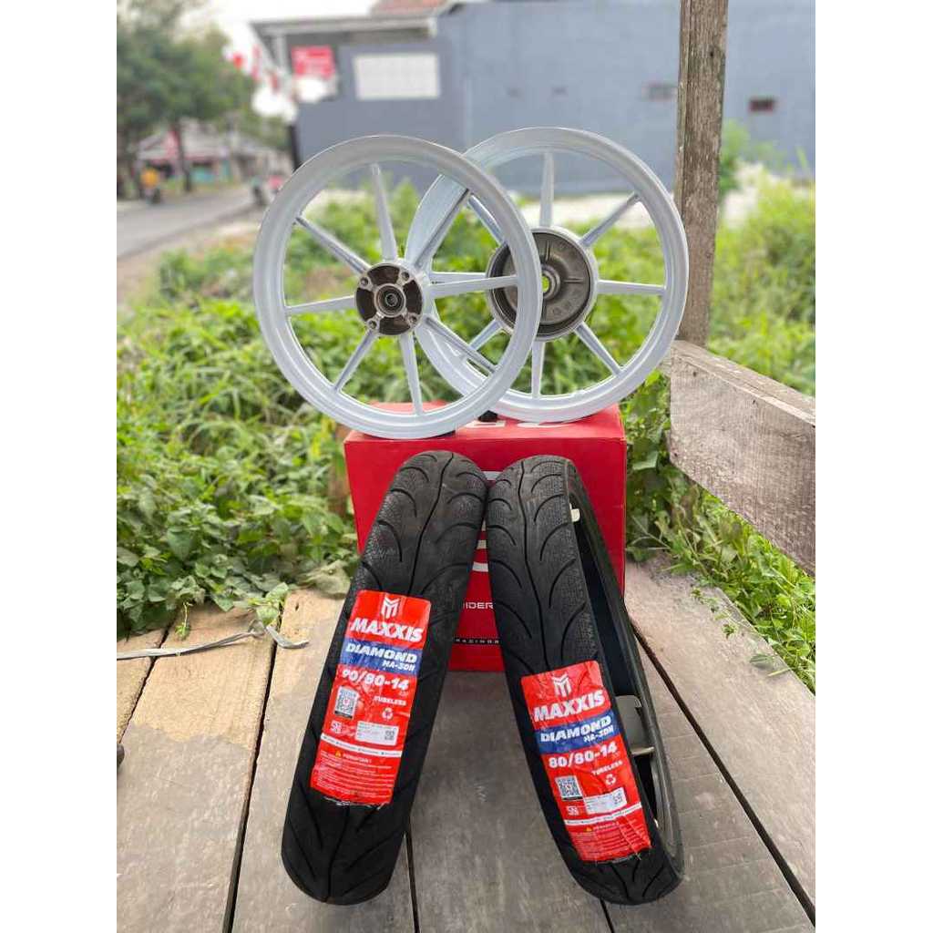 sepaket velg rcb ring 14 plus ban VARIO 125/150 BEAT SCOOPY FI ESP