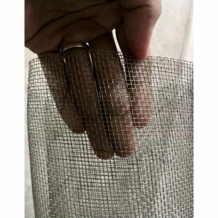 NEW kawat ram stainless ukuran 50 cm x 1 meter lubang 3 mm, 4 mm, 5mm untuk kandang ayam,