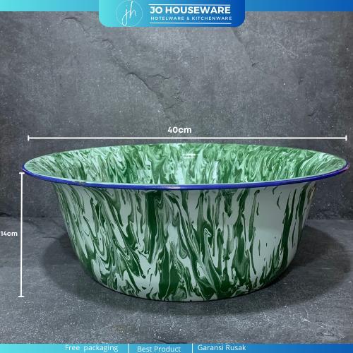 Baskom blirik enamel diameter 42,5cm / baskom besar serbaguna