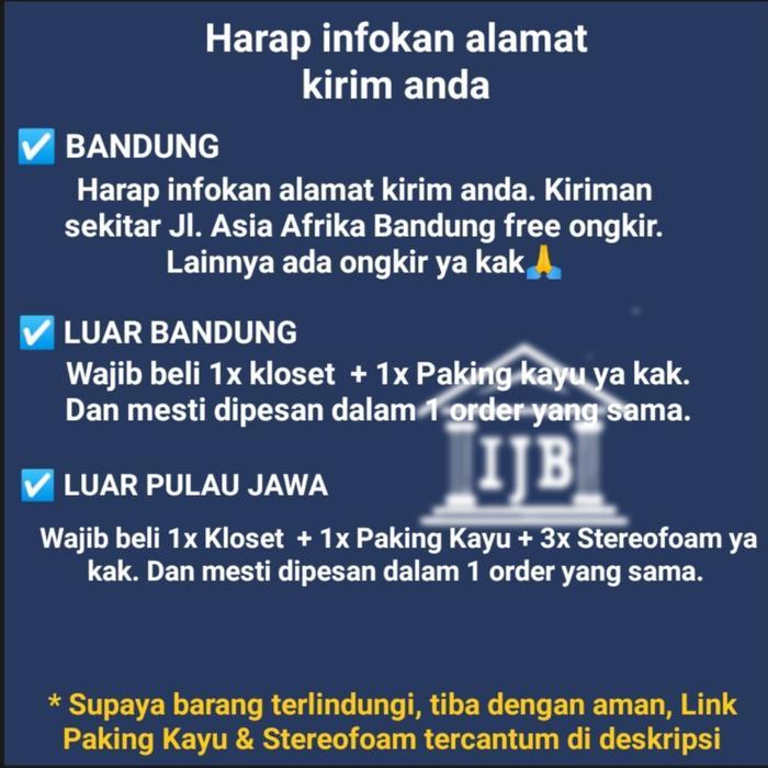 CLOSET KLOSET TOILET DUDUK TOTO CW633J / CW 633 J