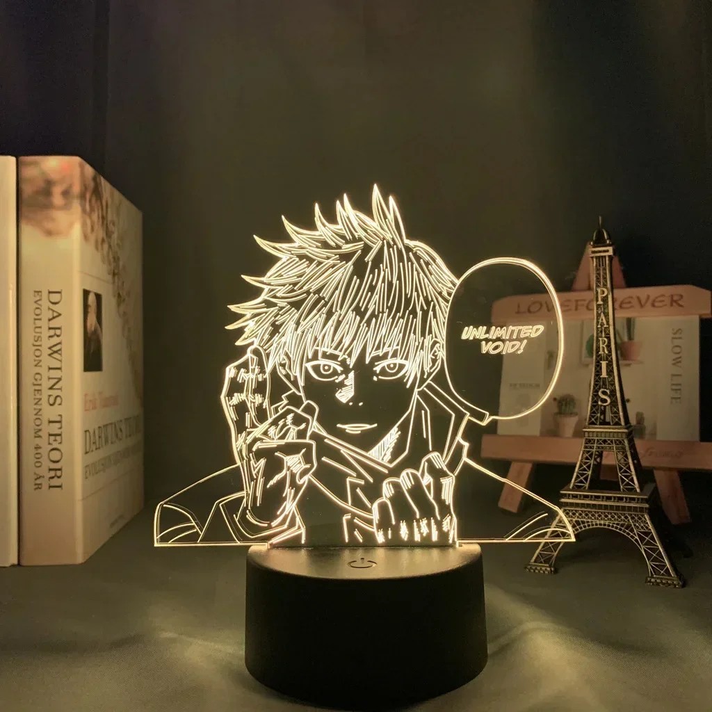 3D Lamp Jujutsu Kaisen Inumaki Toge LED Ryomen Sukuna Satoru Gojo Itadori Yuji Manga Gifts for