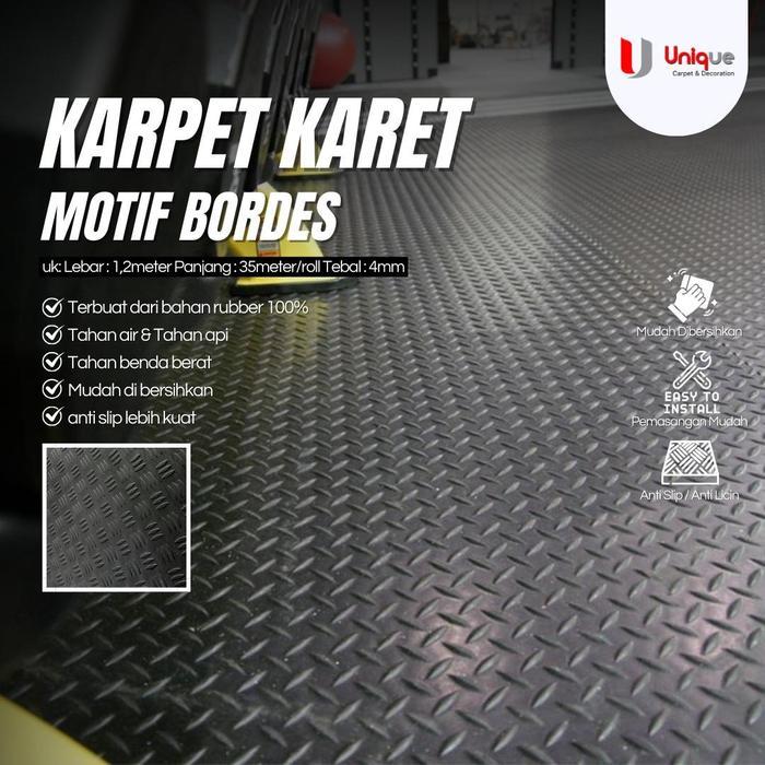 Ready Karpet Karet Rumah Sakit / Karpet Karet untuk Tanjakan Troli / Lantai Karpet Karet untuk Koin