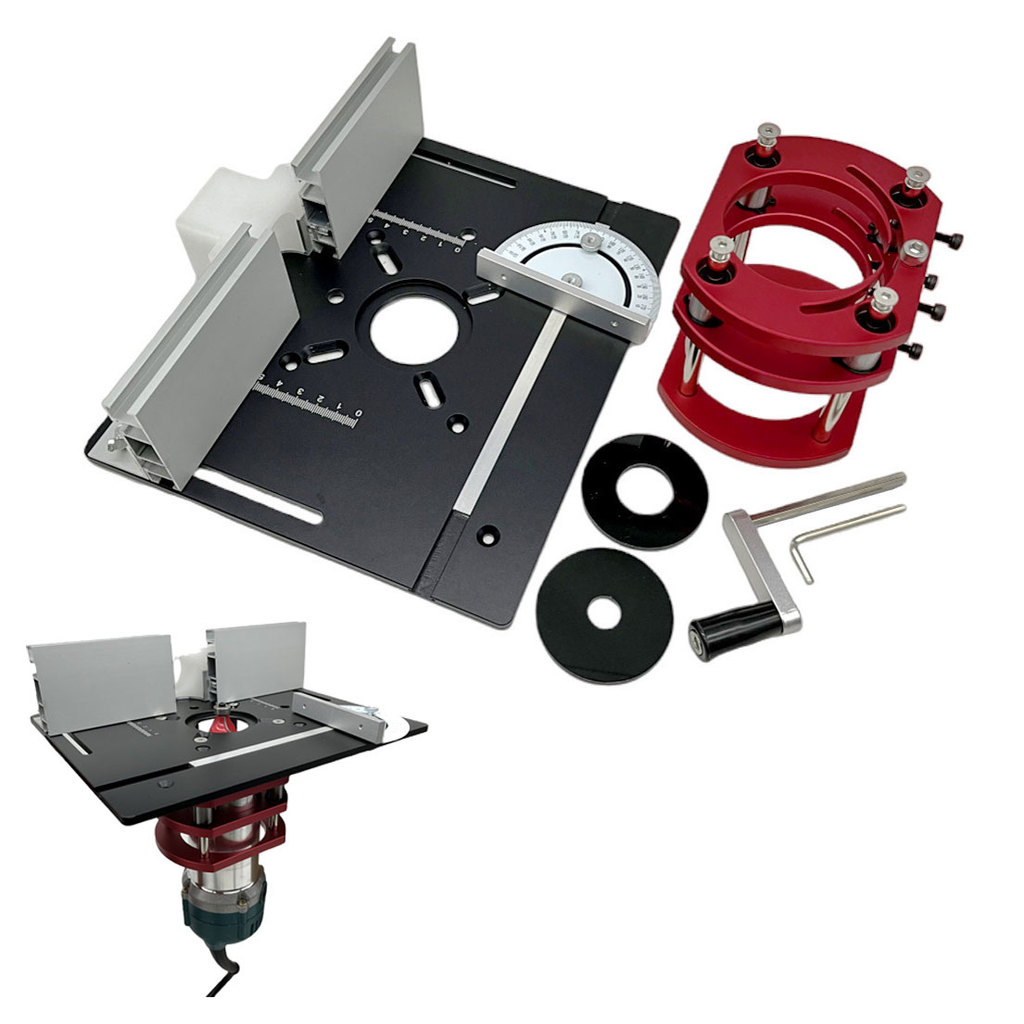 . Wood Router Plunge Base Router Lift Aluminum Router Table Insert -