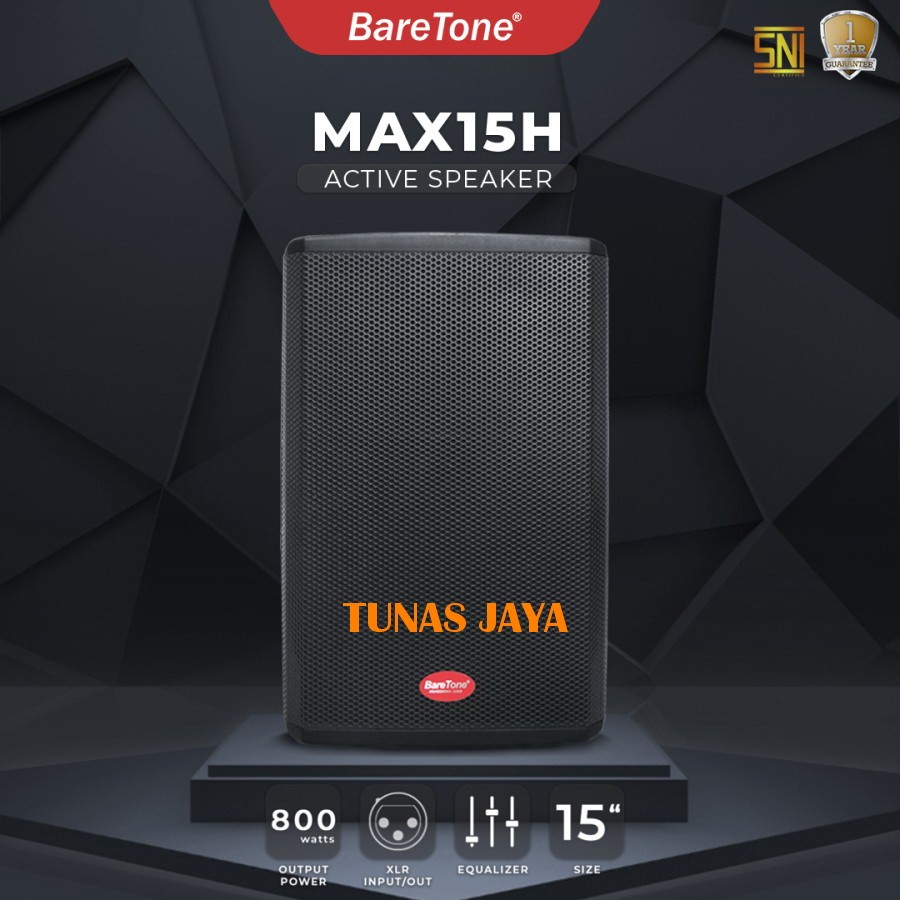 speaker aktif baretone MAX15H 800watt max 15 h max15 h original baretone