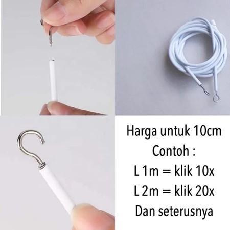 NEW KAWAT SPIRAL JENDELA GORDEN - KOLONG DAPUR - TALI GORDEN SELAMBU MODEL KUPU - KUPU PER 10 CM
