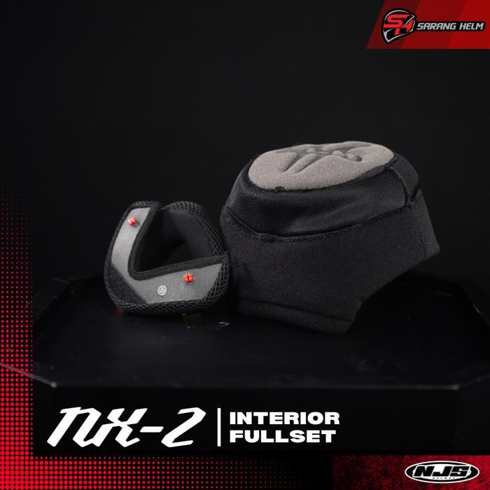 Interior Fullset Original Njs Nx-2 - Aksesoris Helm Busa Helm Busa Retro Busa Njs Busa Nx2 Njs Ori