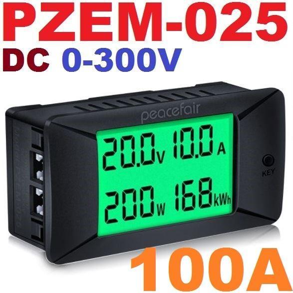 Dc Watt Meter Pzem-025 Peacefair Volt Ampere Kwh Meter