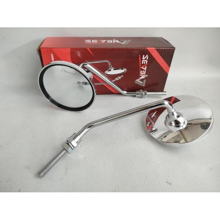 Spion Retro Classic Bulat Baut Drat 12 Panjang Pendek Universal Motor