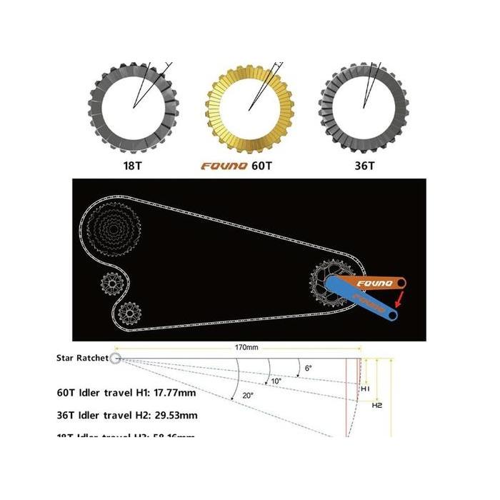Upgrade Star Ratchet Kit 60T For Hub Dt Swiss Star Ratchets 60T