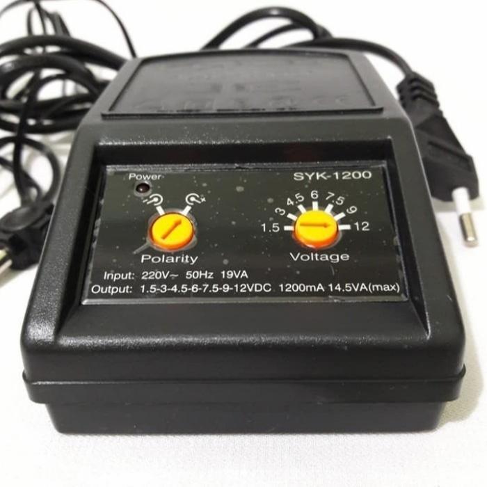 Premium Adaptor Universal Shinyoku Ac/Dc 1200Ma Original