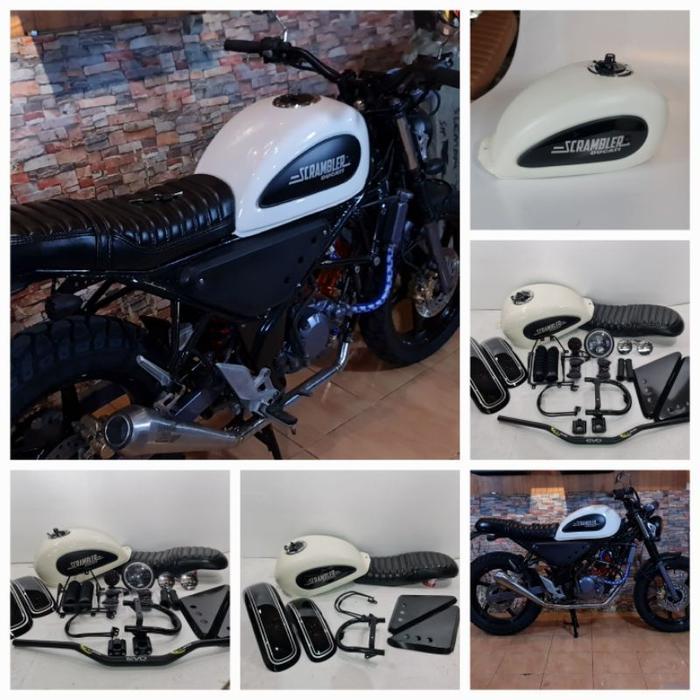 PAKET JAPSTYLE CB150R, CBR150 FULLSET PAKET SCRAMBLER CUSTOM COSTUM COSTUME KOSTUM KASTEM CASTEM