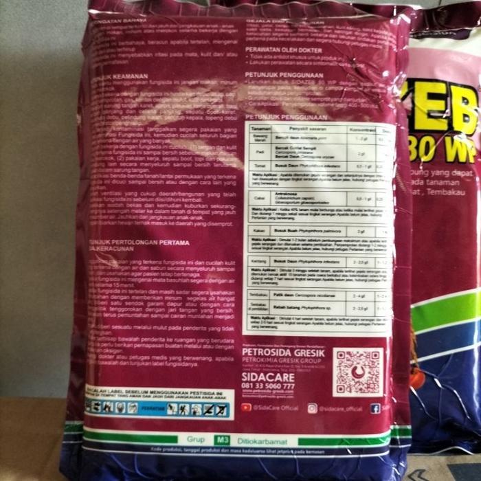 mataharitaman99 Fungisida Sidazeb 80 WP 500gram Mankozeb kuning untuk menggendalikan Busuk Akar