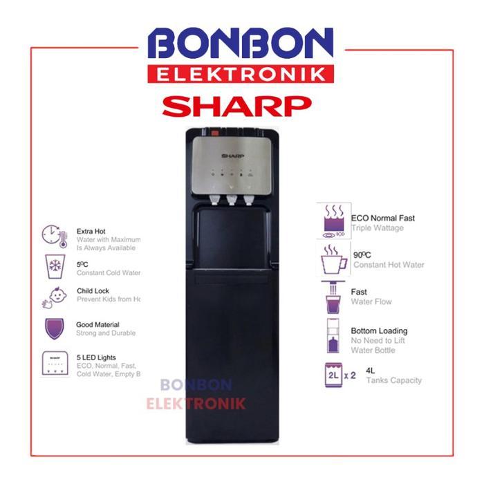 ` Sharp Dispenser Galon Bawah SWD-82EHL-PB / SWD82EHL (Night Lamp)