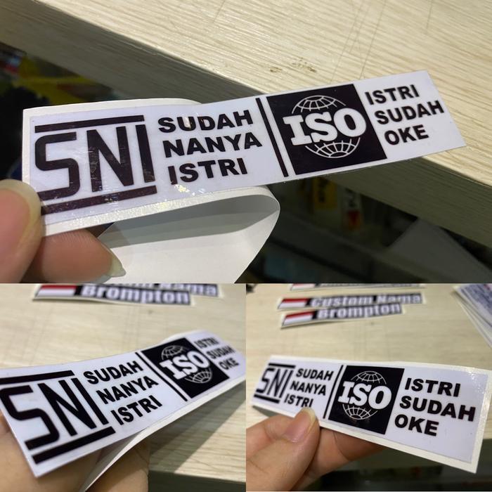 Sni Iso Sepeda Stiker