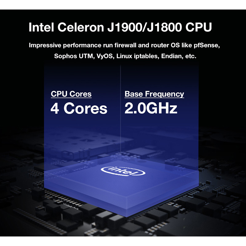 . Bebepc Mini Pc Fanless Intel Celeron J1900 J4125 4Lan Gigabit -
