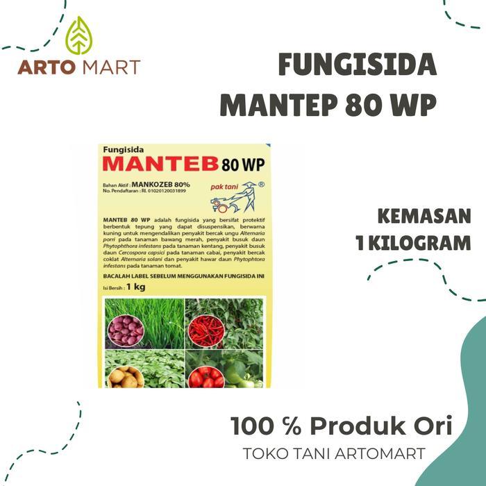 ` Fungisida Manteb 80 WP 1 KG Mankozeb-saprotan pak tani