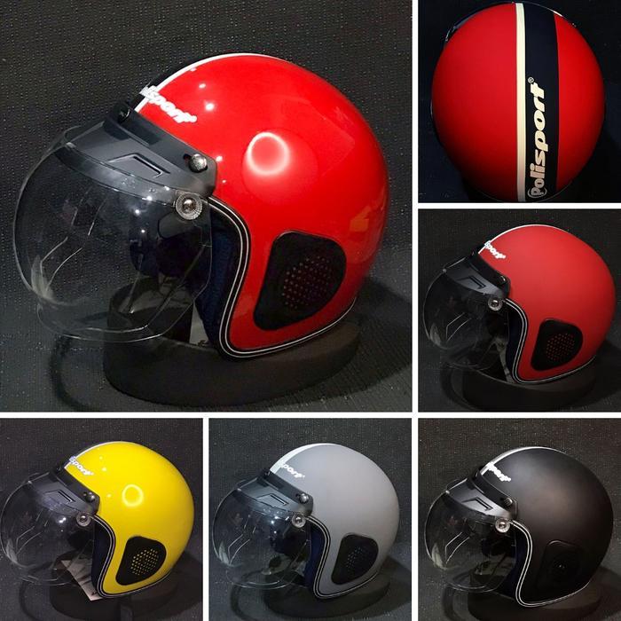 HELM BOGO TERLARIS/ HELM MVSTAR POLISPORT FREE KACA CEMBUNG X-SERIES