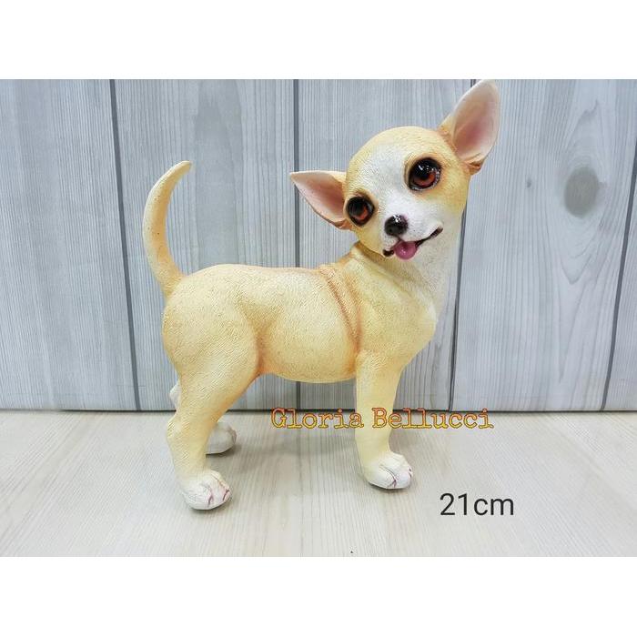 PATUNG PAJANGAN MINIATUR ANJING CIHUAHUA