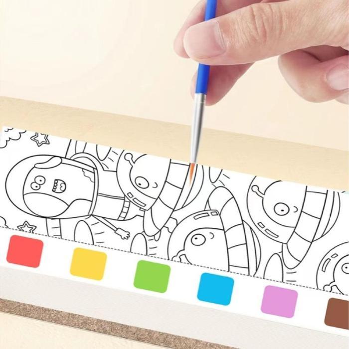 FIVEVOO Buku Cat Air/ Buku Cat Mewarnai/ Buku Mewarnai/ Watercolour Painting Book