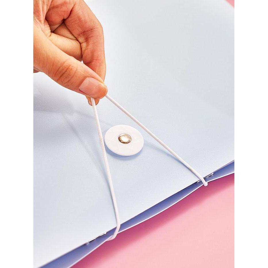 MAP DOKUMEN AESTHETIC A4 MAP FOLDER F4 CLEAR HOLDER DOCUMENT KEEPER/MAP PLASTIK DOKUMEN - QIQI