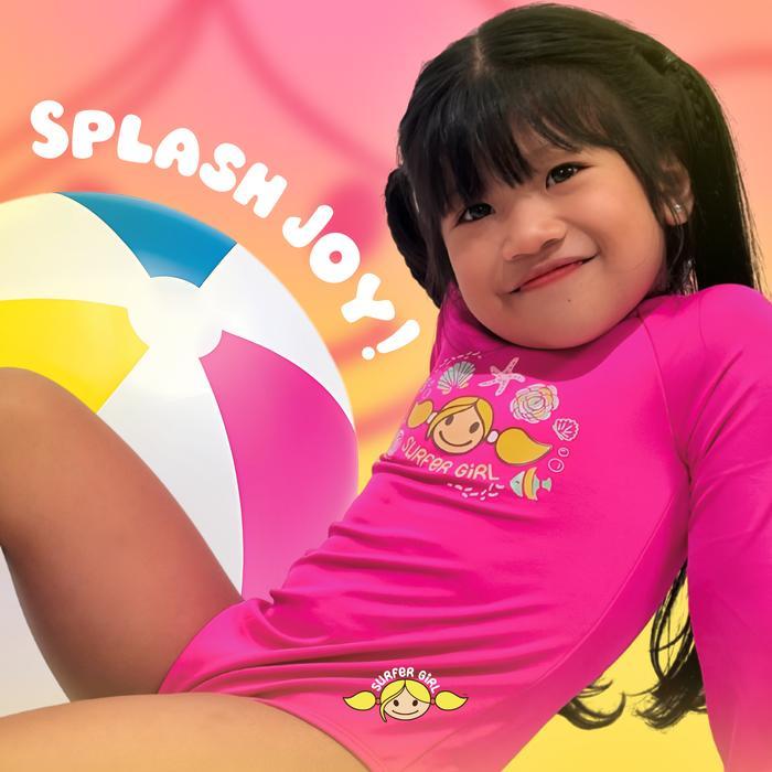 Surfer Girl Plain Neon Toddler One Piece 253TOPC001PNK Baju Renang Anak Baju Renang Anak Perempuan