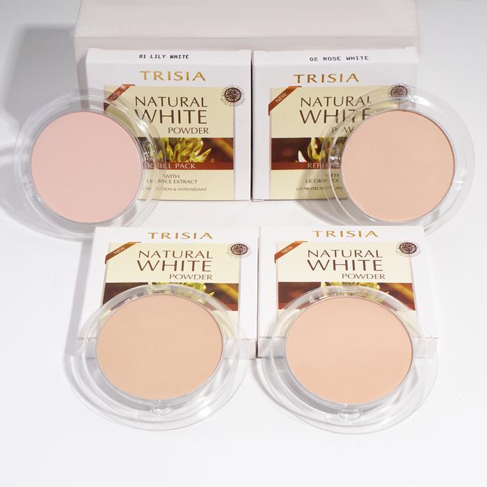 Trisia Two Way Cake Natural White Powder Buy 1 Get 1 Free Reffil - Tahan Lama Bedak Padat Ringan