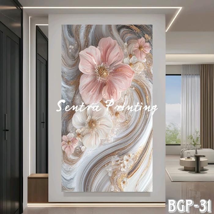 Stiker dinding 3d bunga trending pajangan rumah aesthetic stiker dinding ruang tamu stiker dinding