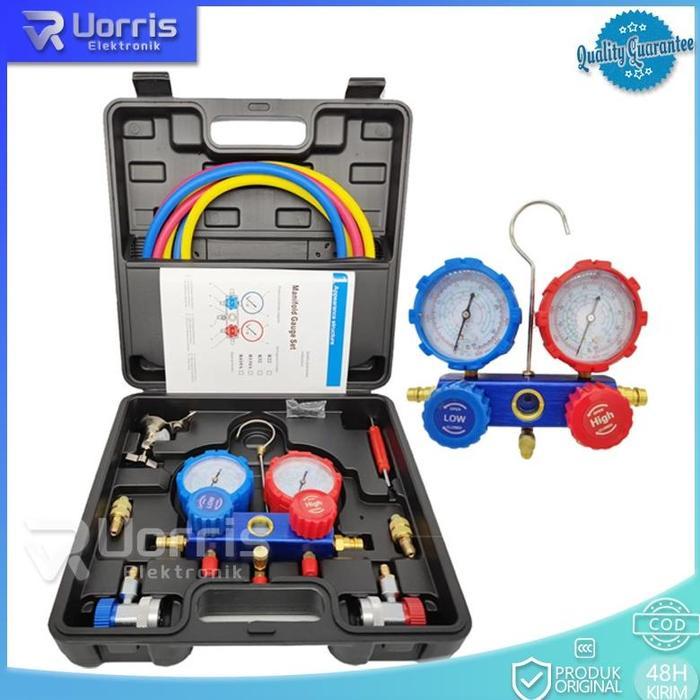 Ready Brass Double Manifold Multi One Cool Pengisian Gas Dingin Ac Mobil Ac