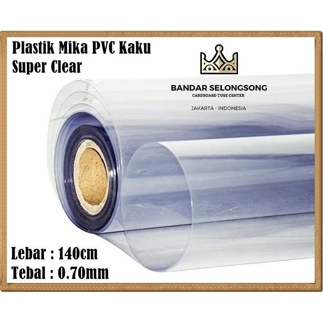Plastik Mika Kaku Rigid Bening / Mika Souvenir Mahar 140cm 0.70mm
