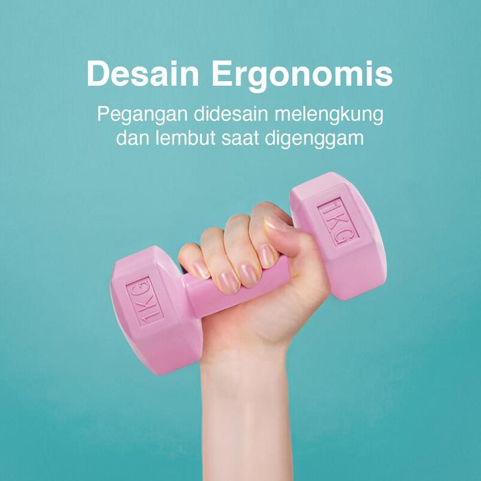 Dumbbell 1Kg / Barbel Mini / Barbel Wanita / Barbel - 1 Kilogram - 1 PCS - DUMB001