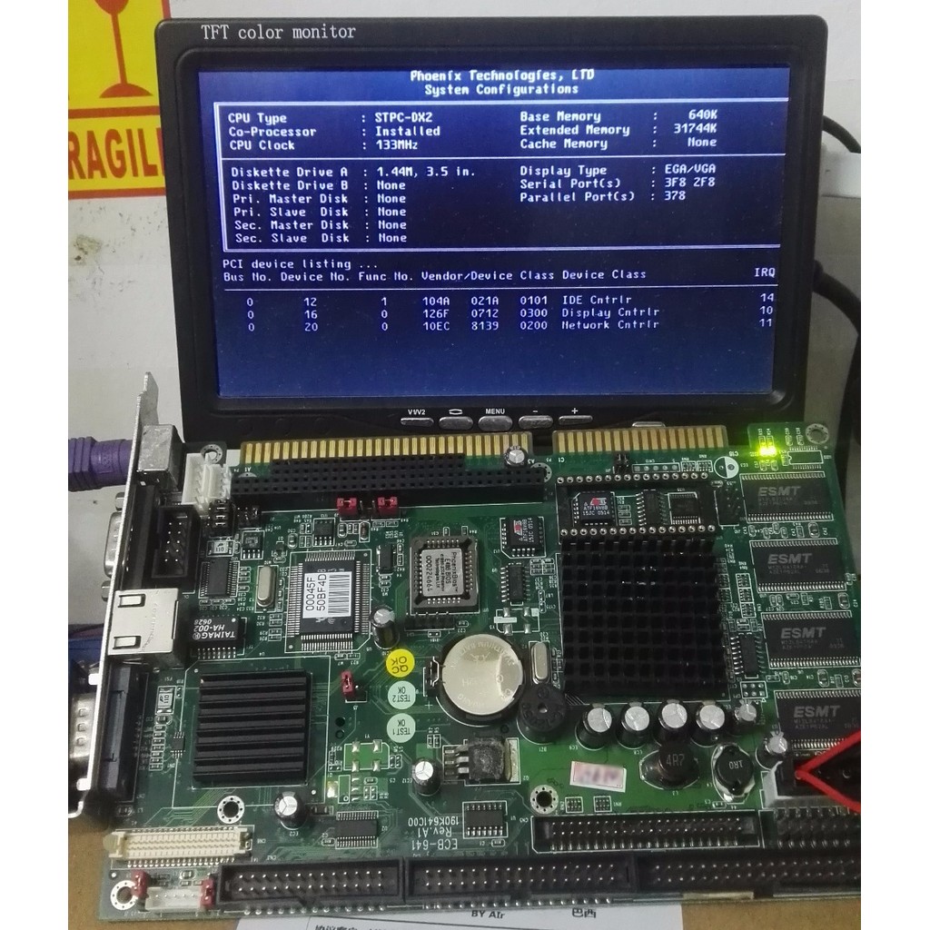 " Ecb-641 Rev A1 Original Ipc Board Ecb 641 Isa Slot Industrial "