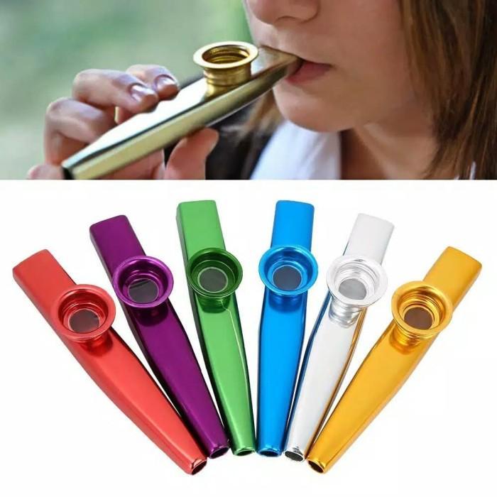 Kazoo Alat musik tiup kazoo aluminium kazu