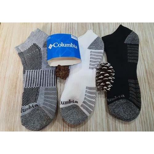 KAOS KAKI ANKLE COLUMBIA MENS 3-PACK PIQUE FOOT ATHLETIC SOCKS