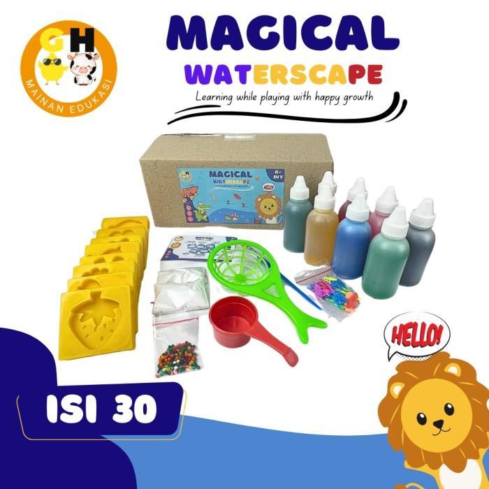 Mainan Edukasi Magical Waterscape EKONOMIS Gel Cetakan Jelly Air Ajaib *