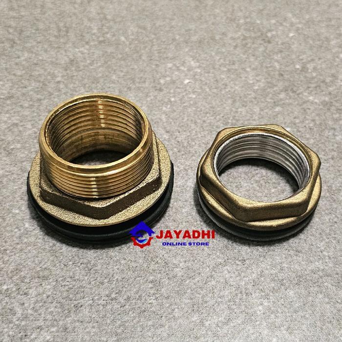 Ring Tandon Air 1" 1,5" 2" - Vlok Toren / Mur Drat Toren Brass Kuningan 1 in / 1-1/2 inch / 2dim.