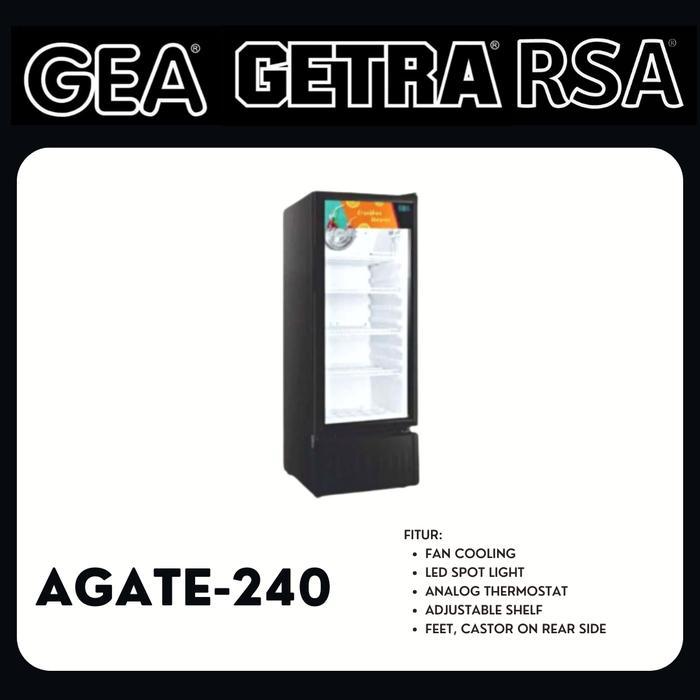 SHOWCASE CHILLER RSA AGATE-240.N SHOWCASE 1 PINTU 4 RAK