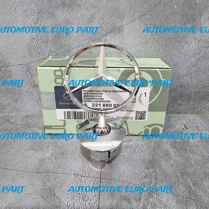 Ready EMBLEM KAP MESIN DEPAN LOGO BINTANG MERCEDES BENZ W204 W212 W221 W211