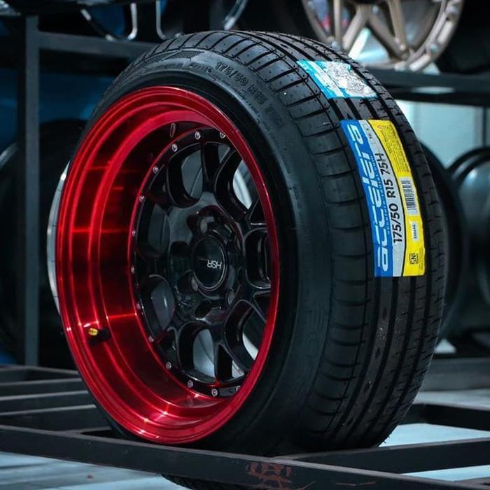 BIG PROMO Harga Paket Velg HSR Numero Ring15x8/9 Plus Ban 175/50 R15 Accelera