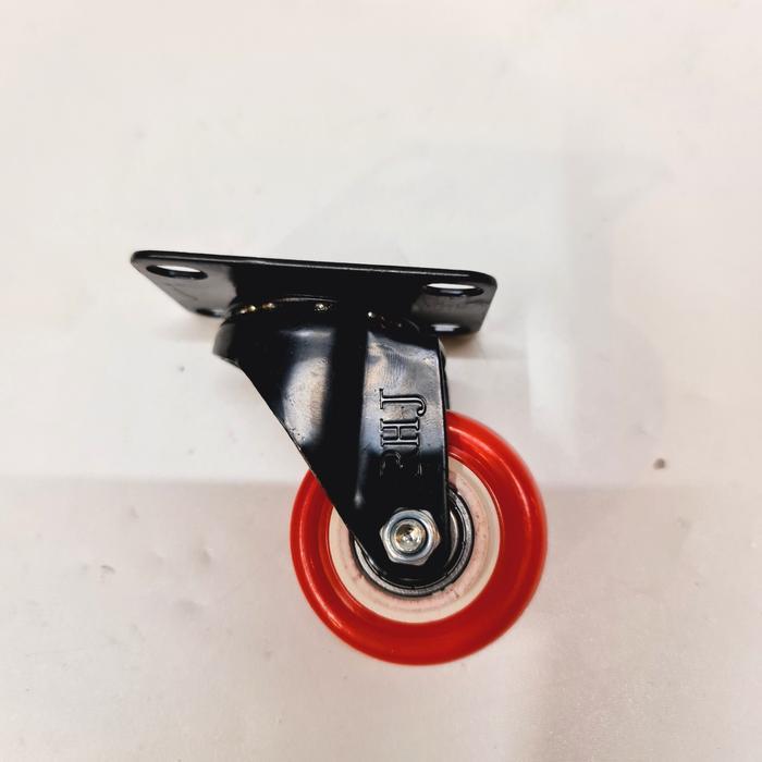 Terlaris - Roda RHJ-TW 2 inch PVC merah (putar)