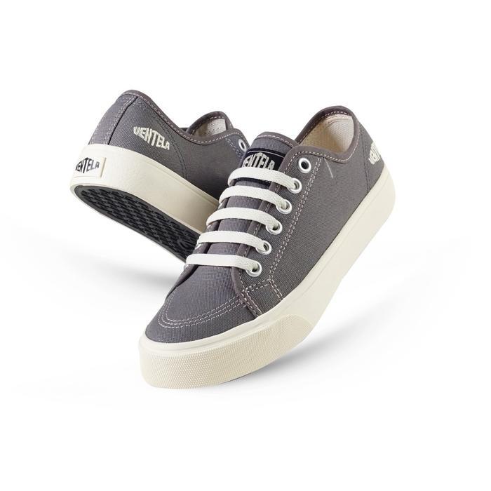 Sepatu Ventela Alpha Low Wanita Pria Casual Shoes Ventela Official Canvas Black Putih Sneakers Full