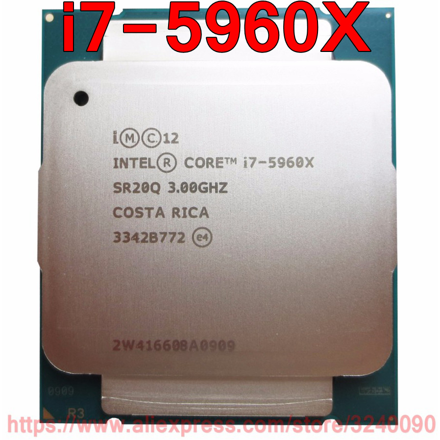 . Original Intel Cpu Core I7 Extreme Edition Processor I7 5960X 3.00Ghz -
