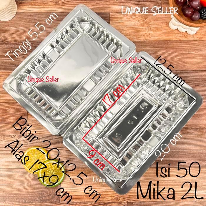 Ready [Isi50] Mika 2A 2L 2Al 2 Mika Nasi Ayam Goreng Nasi Kuning Nasi Campur Kue Bolu Makanan Roti