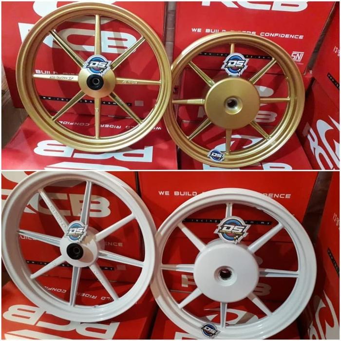 Velg RCB Palang 8 Motor Matic Honda Putih-Gold Racing Boy SP811 - GOLD