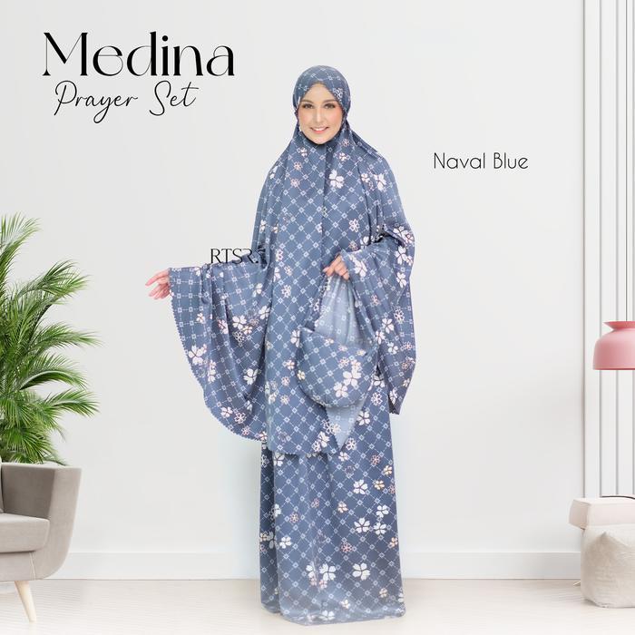 Medina Prayer Set/ Mukena Dewasa / Mukena Motif Atasan Bawahan